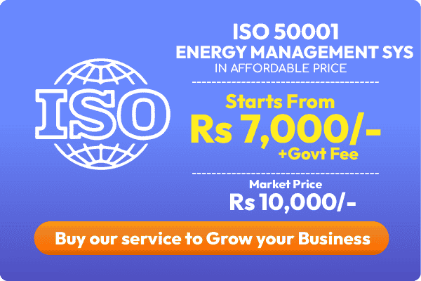 ISO 50001 Energy Management sys in affordable price 7000rs